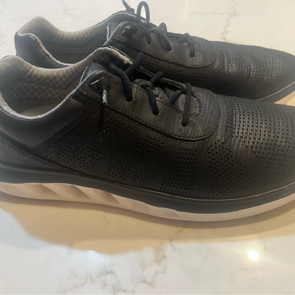Johnston & Murphy Black And White Sneakers
